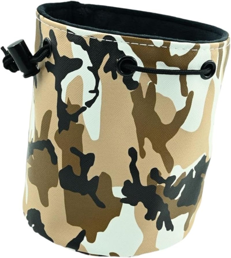 حقيبة تخزين كرات الجولف البنية بحبل سحب، حافظة محمولة مقاومة للماء مقاس 5.91 × 5.51 بوصة - Image 5